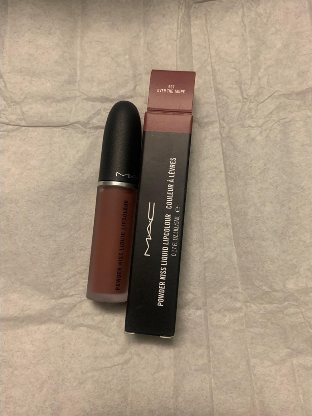 MAC PowderKiss Liquid Lipstick - Over the Taupe